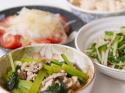 小松菜と豚バラの浅煮